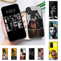 rapper 2pac singer tupac phone case for redmi 8 9 9a for samsung j5 j6 note9 for huawei nova3e mate20lite cover