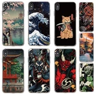 Чехол для Sony Xperia 10 5 III, мягкая защитная задняя крышка с японской волной и драконом для Xperia L4 10 1 5 ii, силиконовый чехол для телефона