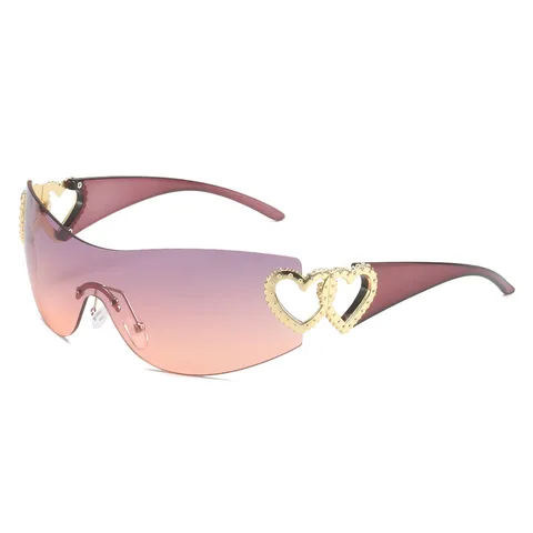 Модные дизайнерские солнцезащитные очки для женщин 2024, роскошные трендовые солнцезащитные очки y2k, женские солнцезащитные очки с розовым оттенком, солнцезащитные очки для женщин 2000-х