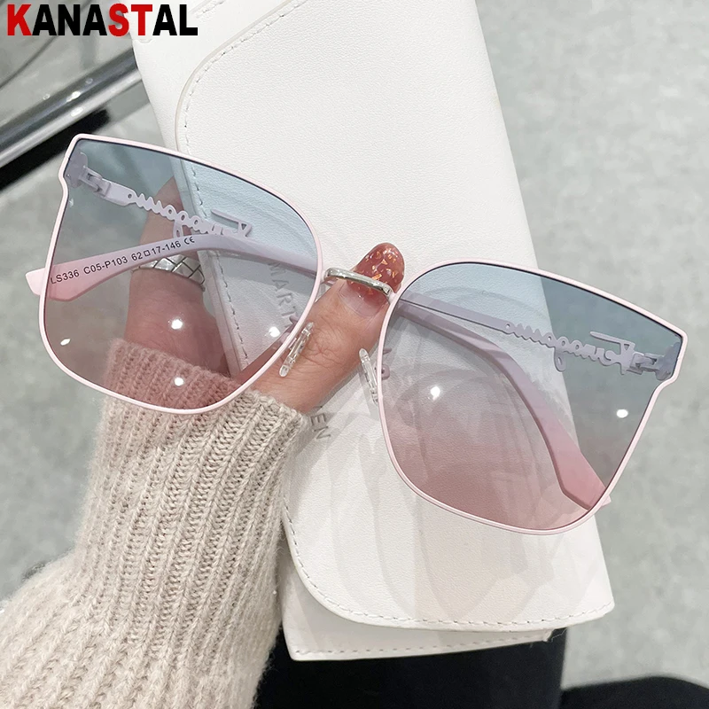 

Women Polarized Sunglasses Metal New Trend Sun Glasses Square Eyeglasses Frames Travel Beach Cycling Sports Men Shade Eyewear