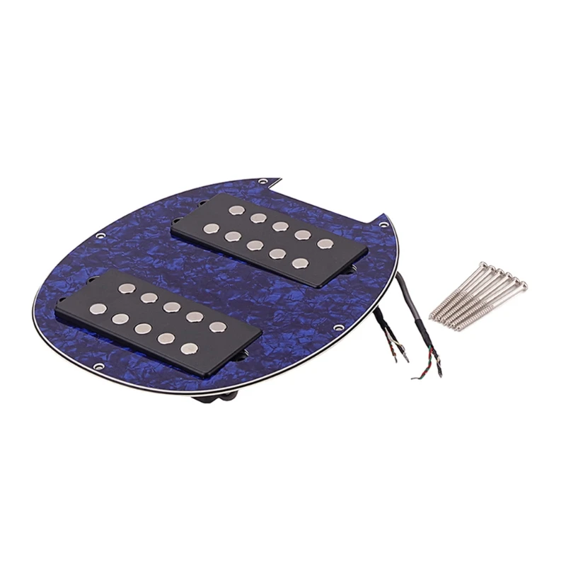 

207mm Total Length Humbucker Pickups Guitar Pickup Set Metal Plastic Frame Kits New