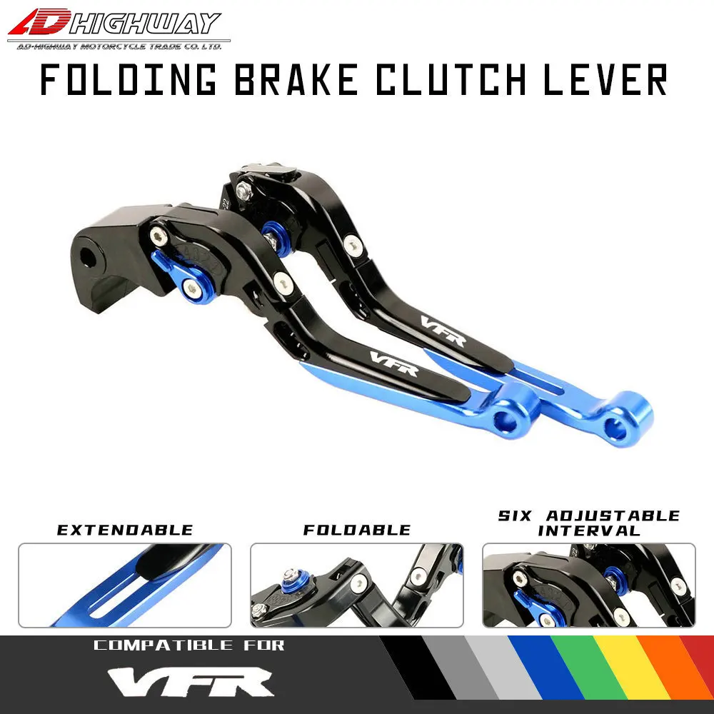 

20 цветов ЧПУ алюминиевые регулируемые выдвижные складные рычаги тормозной муфты для HONDA VFR1200 / F 2016 2017