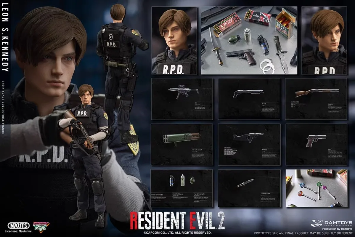 

Аниме фигурки DAMTOYS bioазаз 2 DMS030 Leon S.Kennedy, коллекционные экшн-игрушки