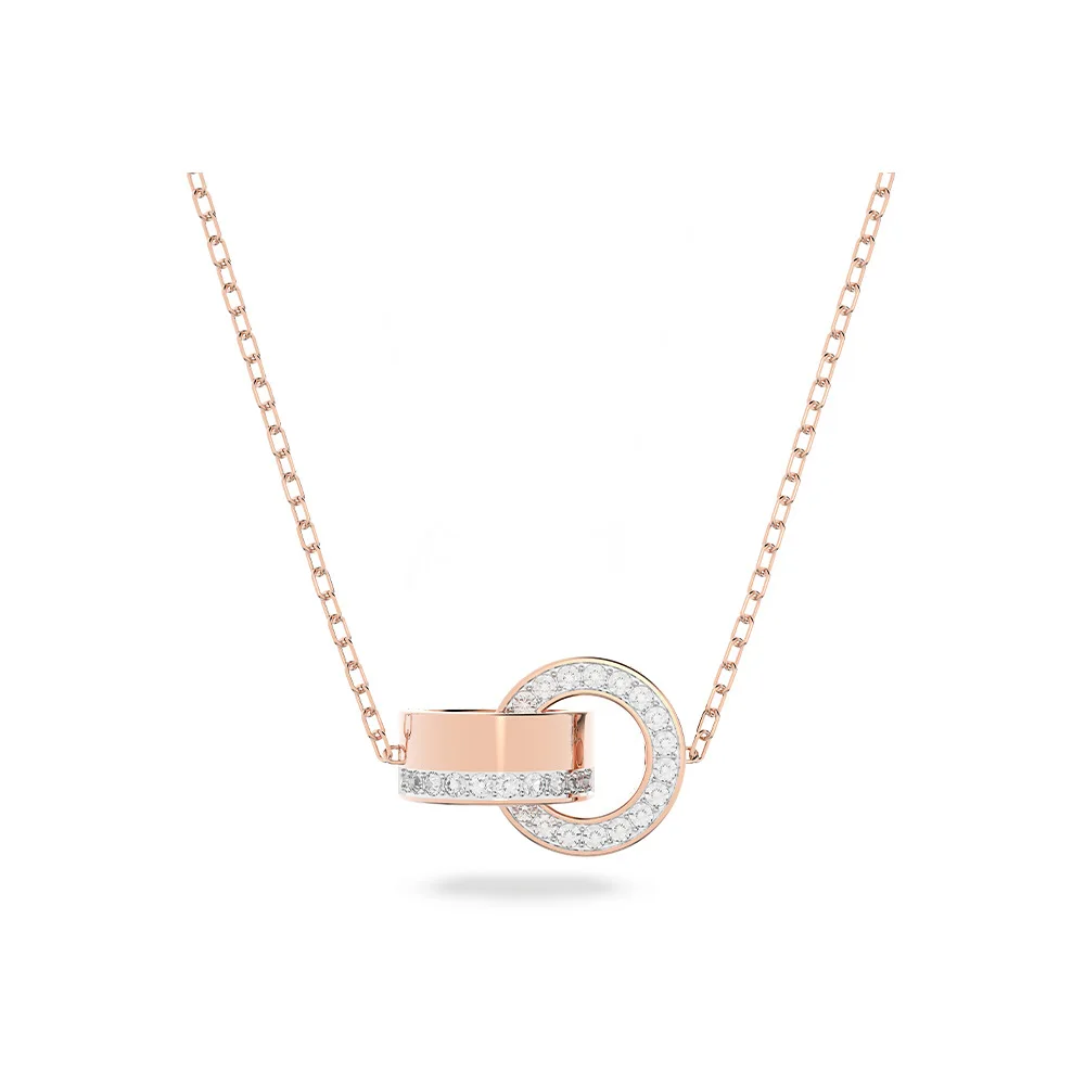 

Necklace Women Sweater Chain Adjustable White Rose Gold Color