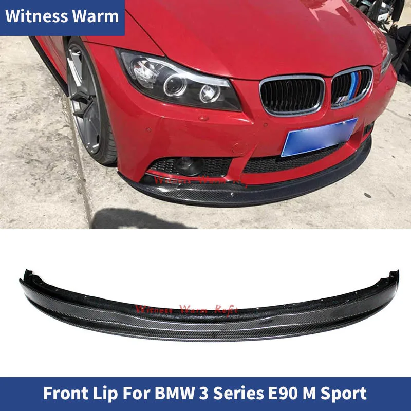 

Передний спойлер для губ из углеродного волокна, подходит для BMW 3 серии E90 M-tech, сплиттер для переднего бампера