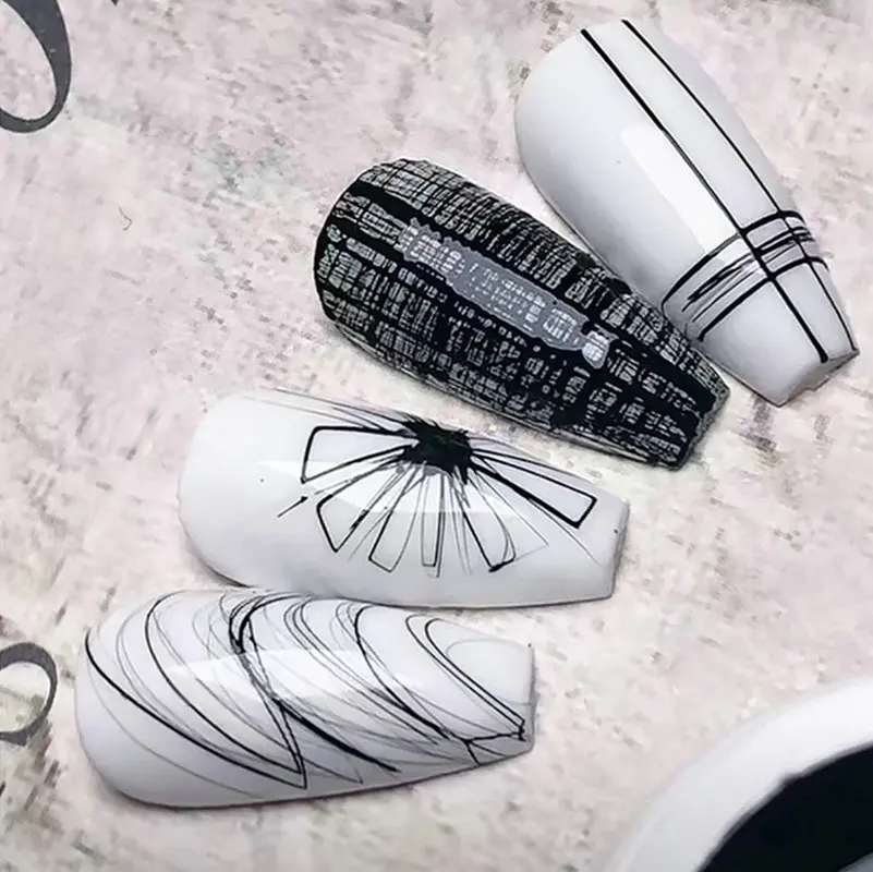 

Spider Line Nail Polish Gel Spider UV Paint Gel Hybrid Varnishes Web Stickers Soak Off Top Coat For Manicure