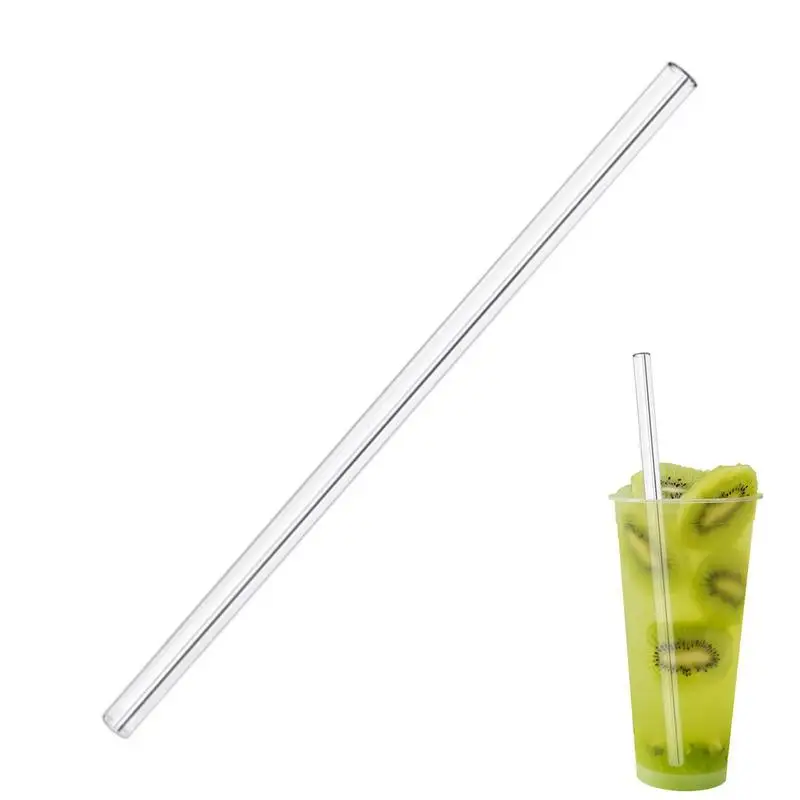 

Reusable Hard Plastic Clear Straws Drinking Straw Tumble With Straw Brush Household Water Bottle Wide Mouth Bottle Straw