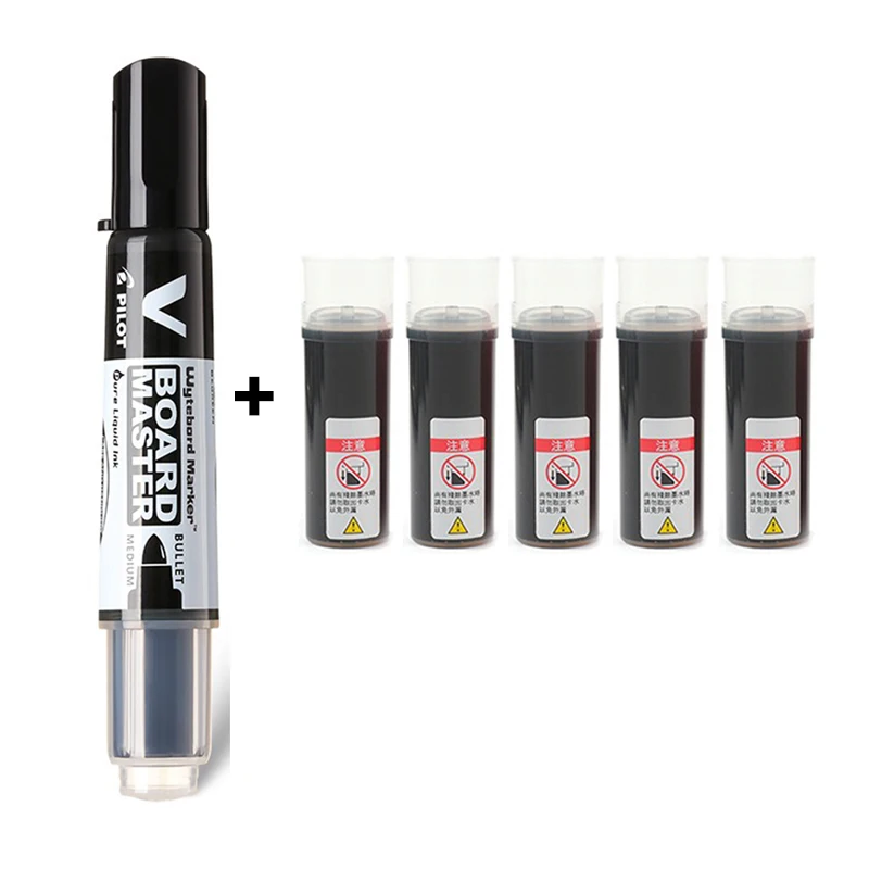 

Pilot WBMAVBM маркер для доски, набор 1 ручка + 5 перезаправляемых картриджей