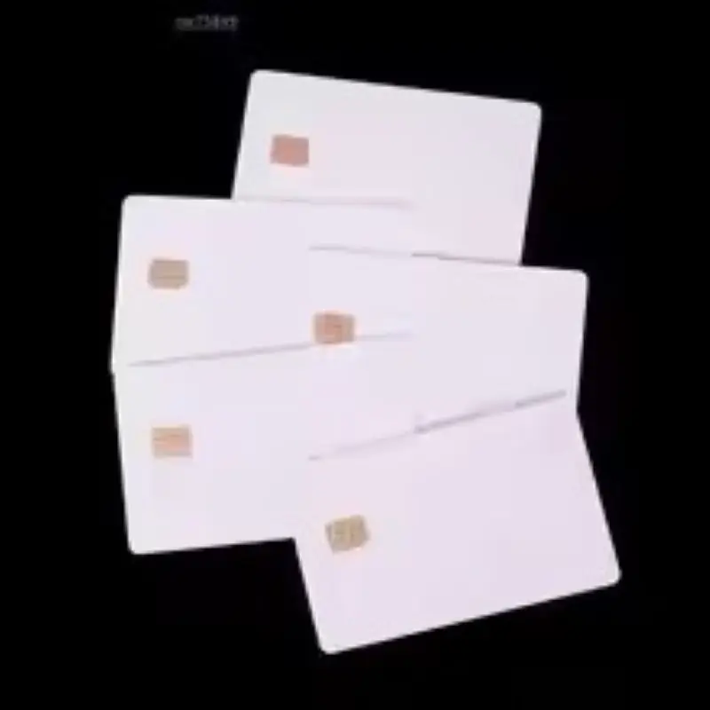 Фото 5 шт. Белый контактный чип Sle442 Smart IC Пустая ПВХ-карта с чипом SLE4442 Пустая смарт-карта Контактная IC-карта Безопасность 10 лет №1