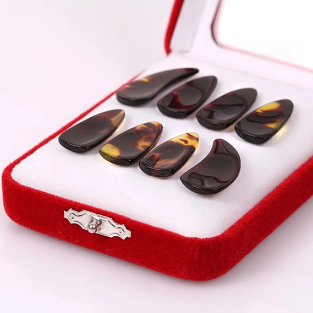 

8PCS/Set Guzheng Picks Celluloid Nails Finger Pick String Musical Instrument Accessorie Great For Adult Young Guzheng Player
