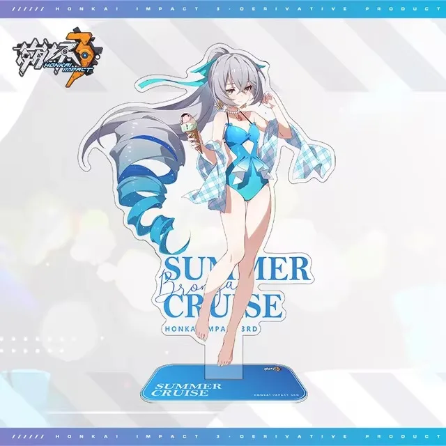 Игра Honkai 3rd Cosplay фигурка на акриловой подставке летний Круизный стенд Misteln Elysia Kiana