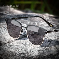 caponi luxury design sunglasses men polarized photochromic fashion shades for male polarized driving fishing sun glasses bs3057