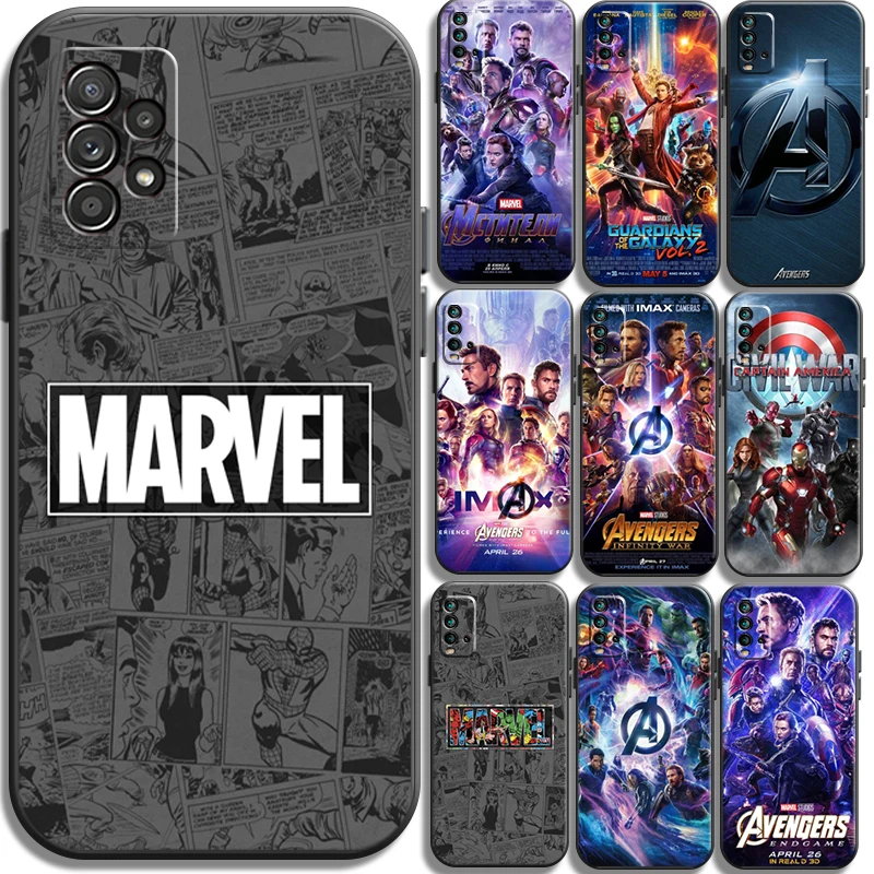 

Marvel US Logo Phone Cases For Xiaomi Redmi POCO X3 GT X3 Pro M3 POCO M3 Pro X3 NFC X3 Mi 11 Mi 11 Lite Carcasa Back Cover