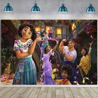 Фон для фотосъемки с изображением волшебного цветочного дома принцессы девушки на день рождения семейная фотография