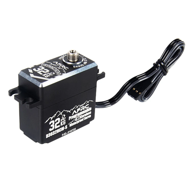

AFRC D3632HCM-S 32 кг большой крутящий момент программируемый сервопривод бесщеточный водонепроницаемый рулевой механизм 4,8-8,4 в Запчасти для моде...
