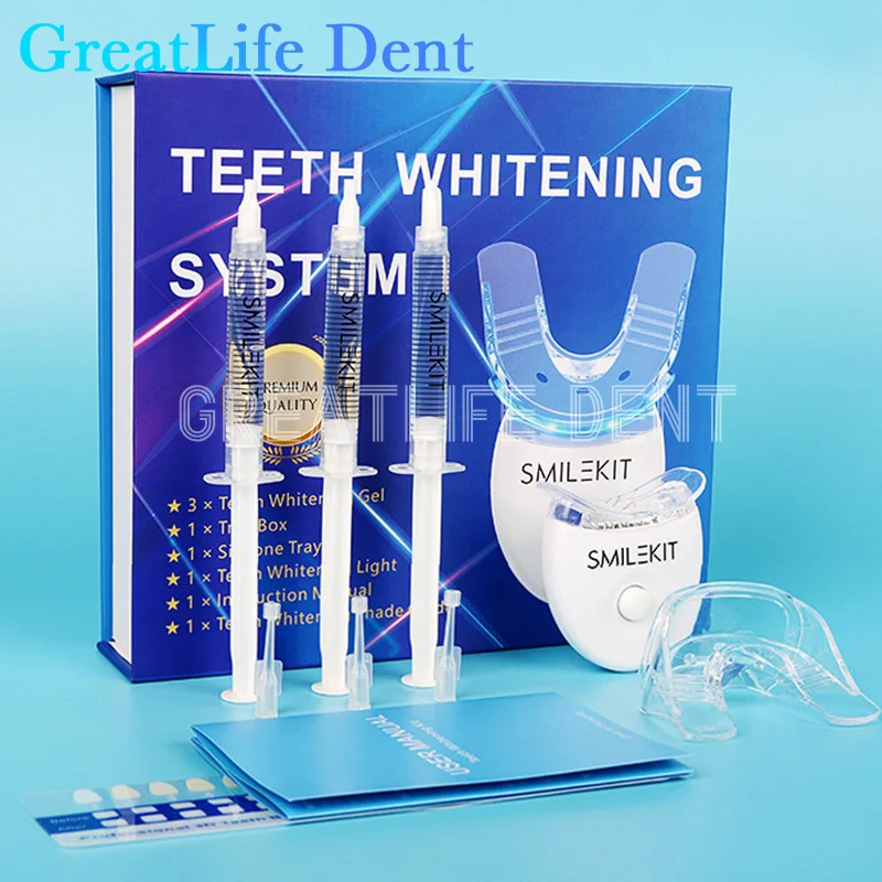 

GreatLife Dent Small Blue Light Dental Teeth Whitening Kit Gel Teeth Whitening Lamp Accelerator Bleaching Machine Whitening Set