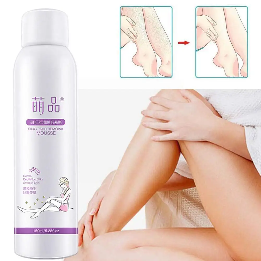 

150ml Permanent Powerful Hair Shaving Removal Spray Inhibit Growth Shrink Body Leg Silky Depilation Pores Beauty Skin Hair U0I2