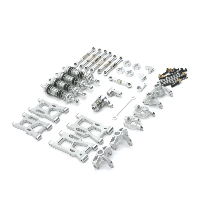 

Front and Rear Shock Absorbers C-Shaped Seat RC Car Upgrade Set for WLtoys 1/14 144001 144002 1/12 124017 124019