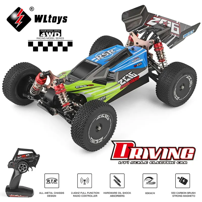 WLtoys 144001 A959 959B 2 4G гоночный Радиоуправляемый автомобиль 70 км/ч 4WD Электрический