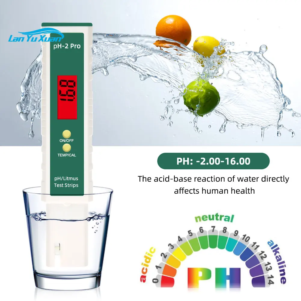 

Измеритель PH, тестер-ручка 0,01 PH, высокоточный тестер качества воды с тестовыми полосками ATC PH для бассейна