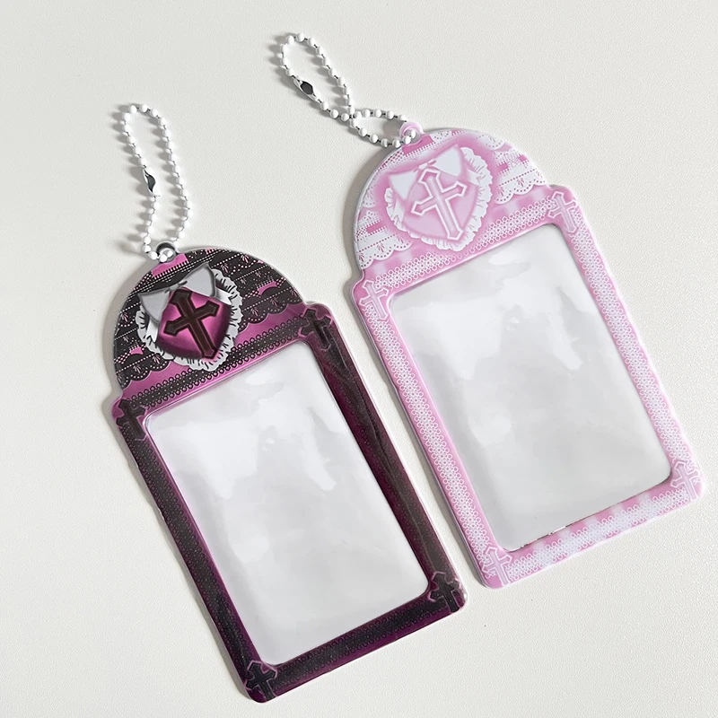 

Симпатичный кружевной бант 3 дюйма Kpop Фотокарта держатель для карт Idol фотоальбом подвесная Карточка Чехол для хранения фото-протектор