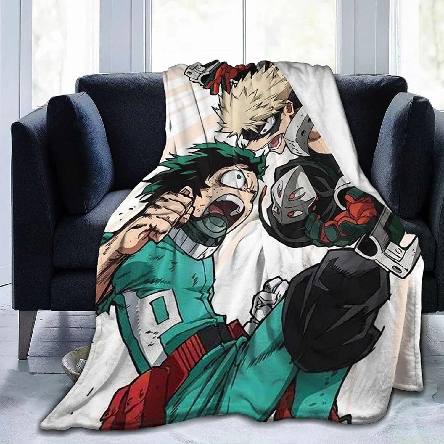 

-Characters Soft Flannel Blanket Lightweight Fleece Blanket Air Conditioner is Suitable for Bedroom Living Room Sofa