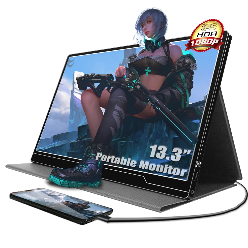

13inch lcd Screen high end 1080p uhd portable touch screen portable gaming monitor Ips Panel Hdr Without Battery mini pc monitor