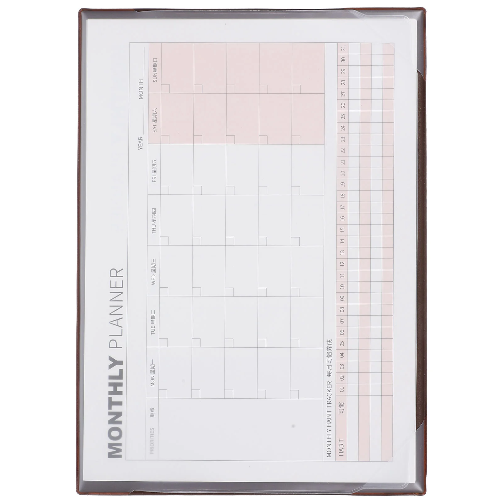 

Blank Wall Calendar Planning Note Pad Daily Planner Notepad Agenda Schedule Office Supplies