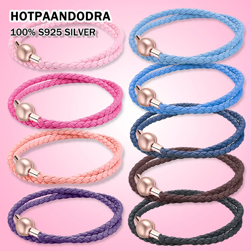 

Браслеты из серебра 100% пробы, с круглой кнопкой