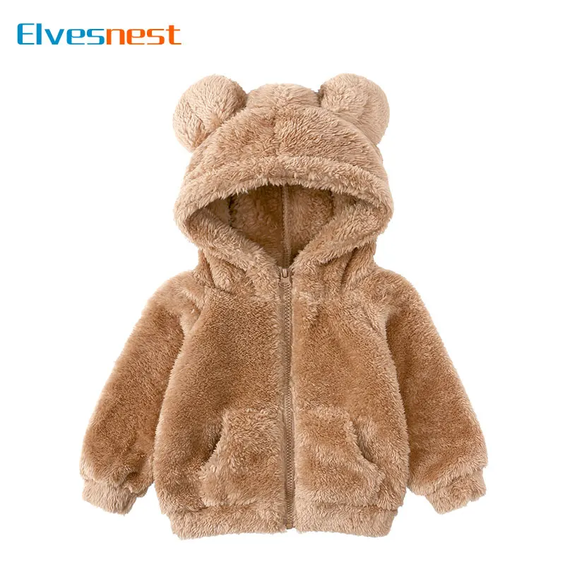 

Winter Thicken Warm Coat for Girls Fashion Unisex Kids Clothes Boys Coat Cartoon Long Sleeve Hooded Children Wool & Blends