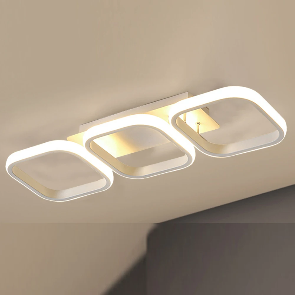 

Modern LED Ceiling Chandelier Indoor Lighting Hanging Lamp Minimalist Eye Protection Square Round for Home Hallway Balcony Aisle