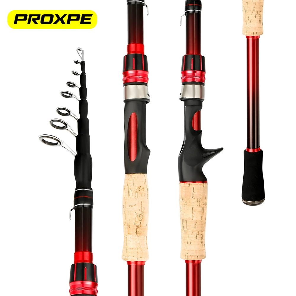 

PROXPE Carbon Spinning/Casting Telescopic Fishing Rod 2.1m2.4m 2.7m 3m Fast Action Portable Ultra light Pole Sea Saltwater Pesca
