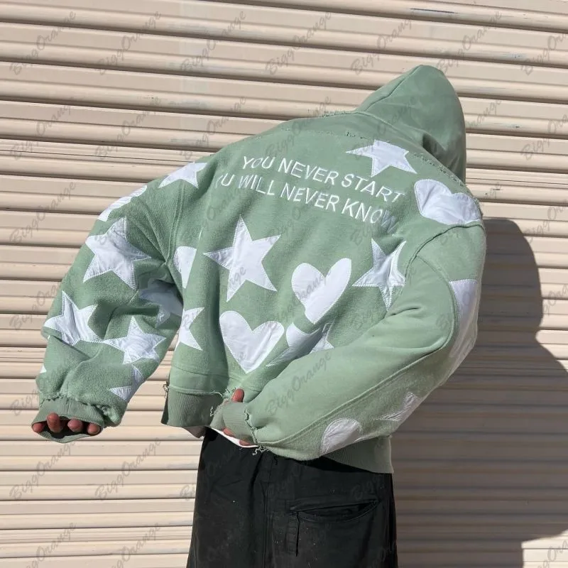 Изумрудные дни с белой влюбленной аппликацией Толстовка comfort zone y2k толстовка