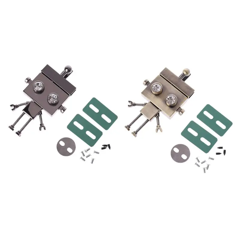 

Robot Shape Clasp Turn Lock Twist Locks Metal Hardware For DIY Handbag Shoulder