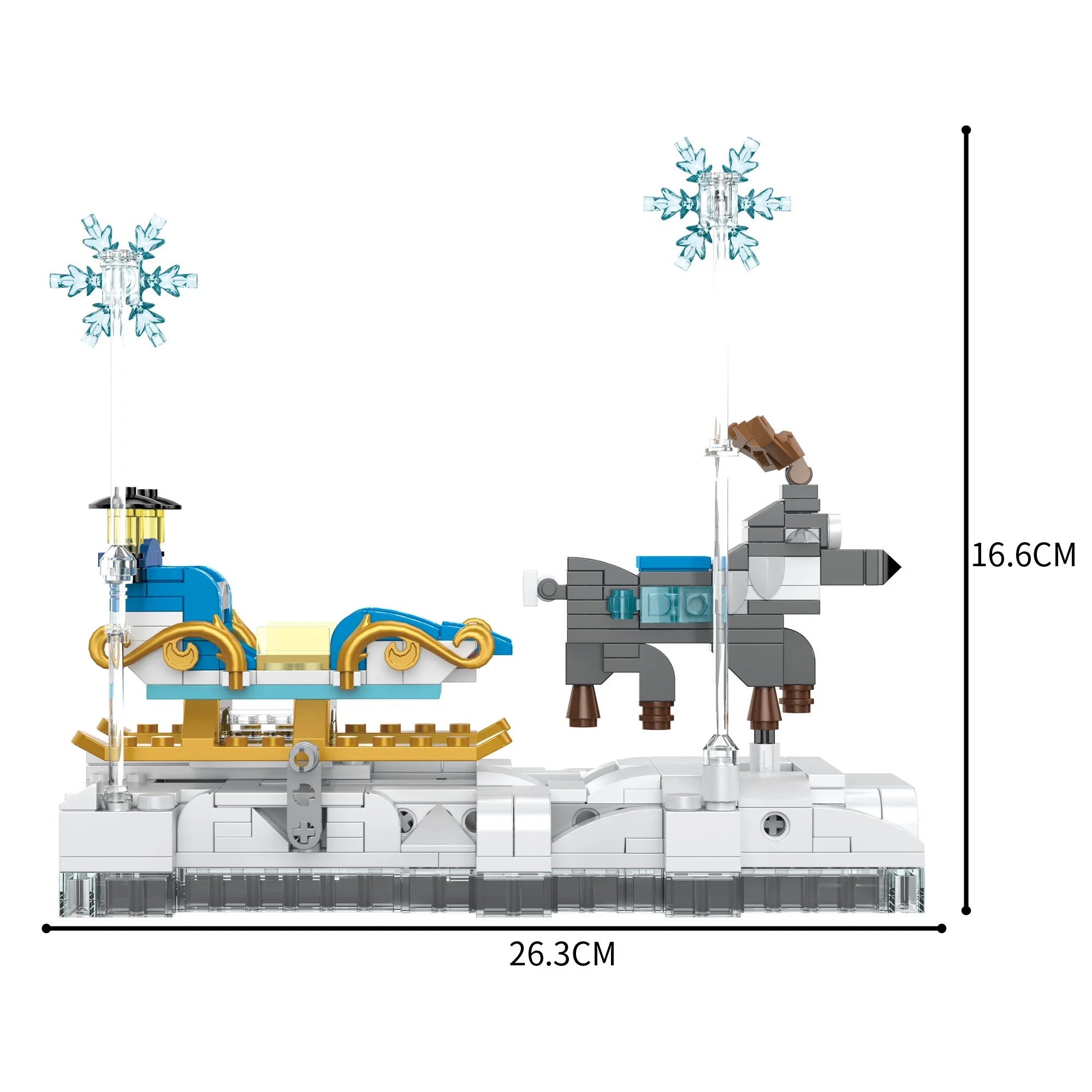 Набор строительных блоков Elk Sled зимние праздничные наборы для строительства