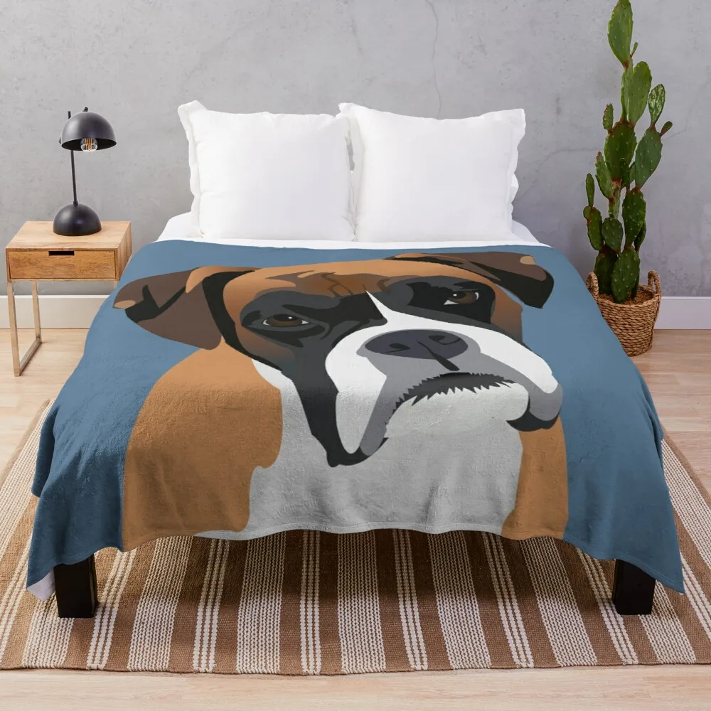 

Boxer Dog Throw Blanket Fuzzy Blanket