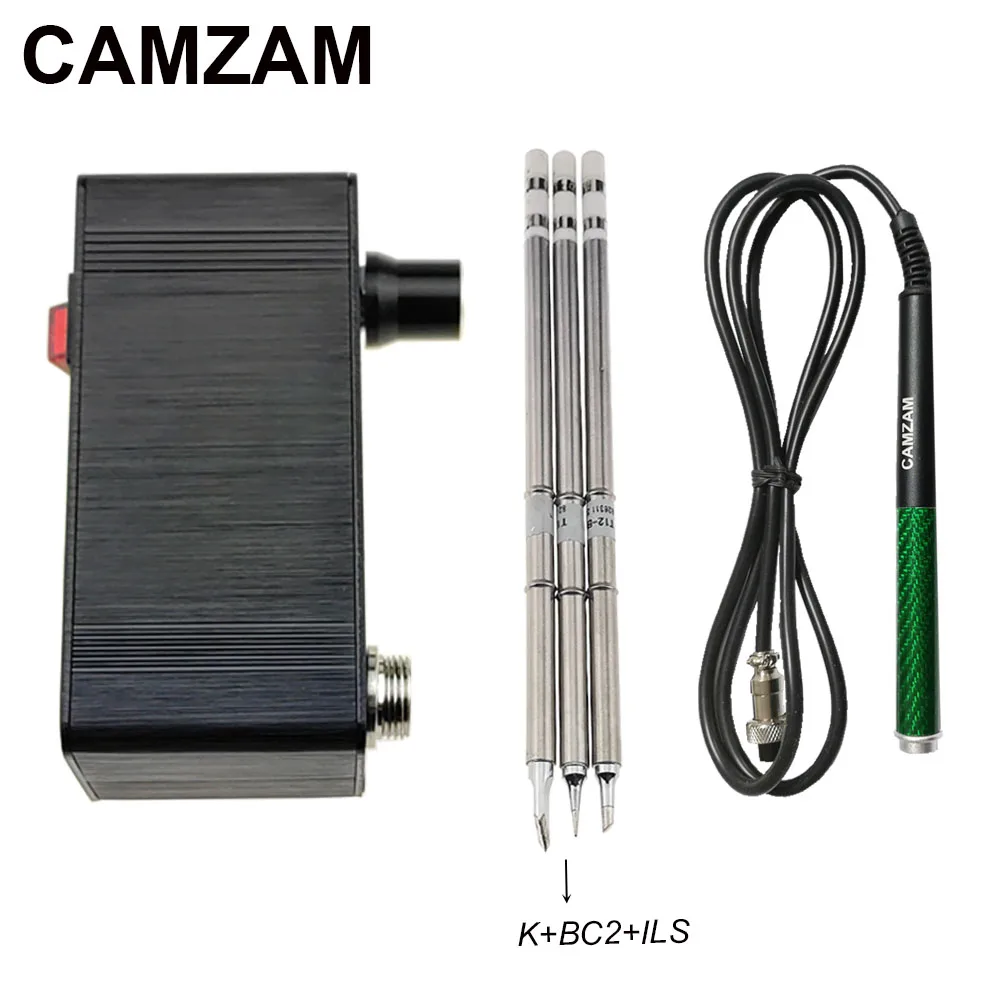 

Паяльная станция camзам Mini T12 OLED, сварочные инструменты с быстрым нагревом FX9501, ручка из алюминиевого сплава, железные наконечники STM32 V2.1S 24 В, поставка