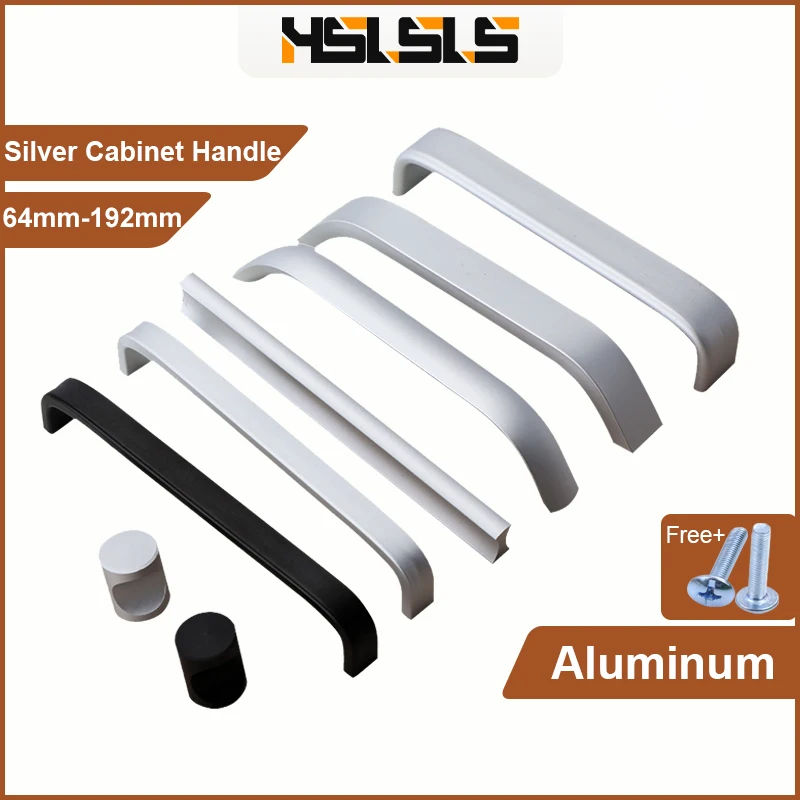 

HSLSLS Kitchen Cabinet Furniture Handle 96mm Cupboard Door Golden Knob For Cabinets And Arawers Wardrobe Aluminum Alloy Handles