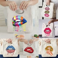 women eco bag lunch bag insulated kids picnic carry case thermal portable lunch bento pouch luncheon container food storage bags
