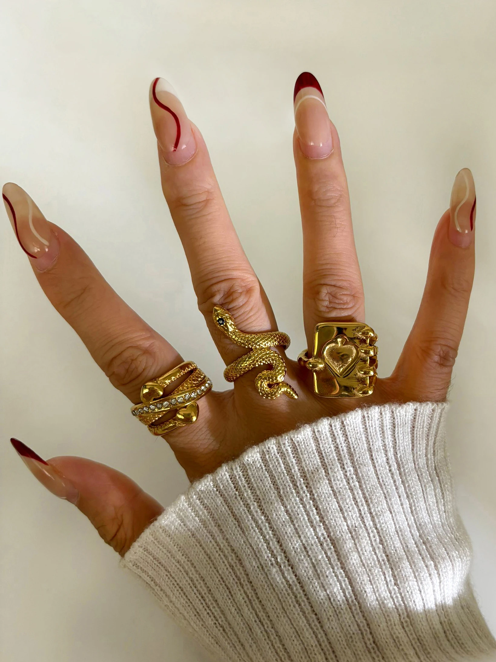 Peri'sBox Водонепроницаемые 18-каратное позолоченное кольцо с волшебной книгой в