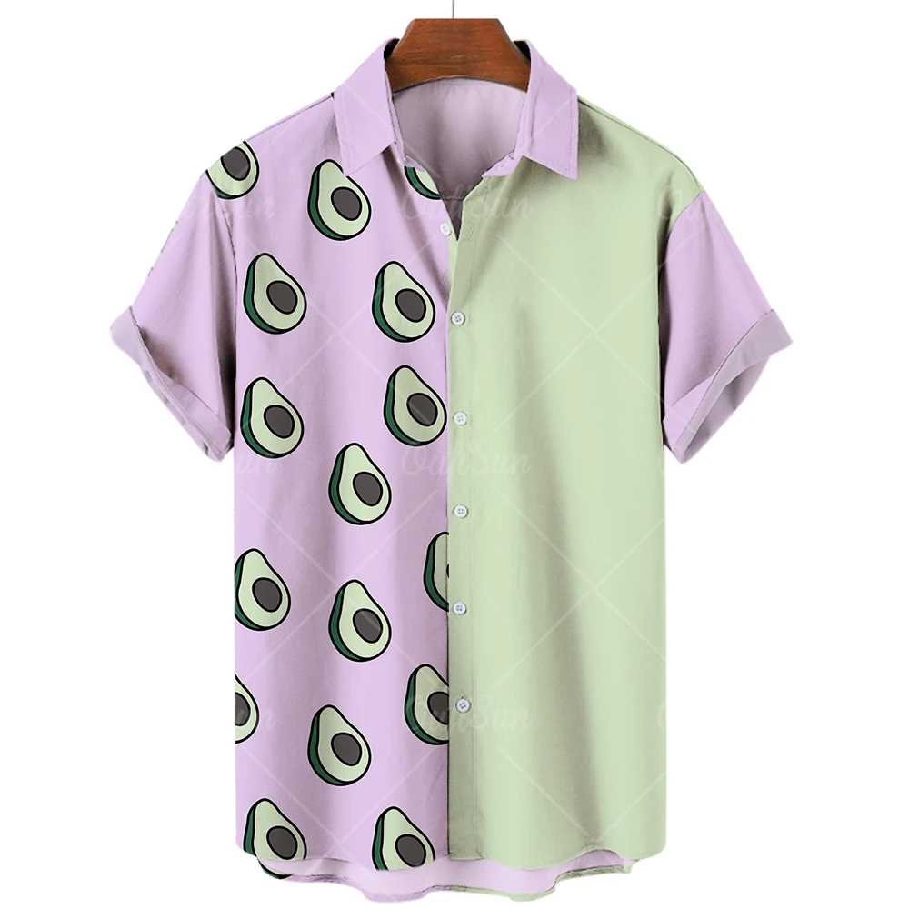 

Модные рубашки с коротким рукавом, большие размеры, повседневный тренд 2022, новые мужские рубашки, Гавайские рубашки, цветные, с рисунком, лет...