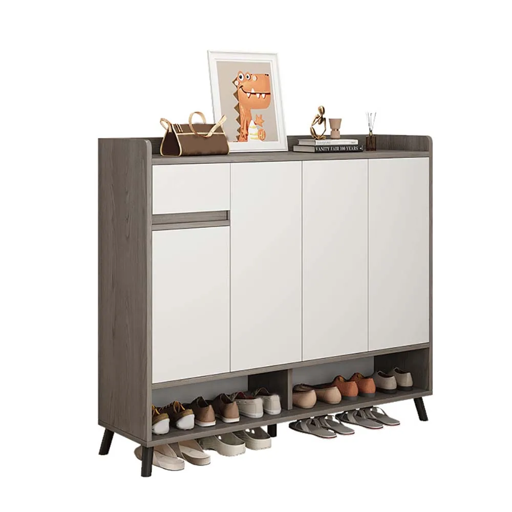 

Shoe Cabinet Household Multi Layer Shoe Cabinet Large Capacity Simple Entry Door Partition Solid Wood Leg Door Storage Steady