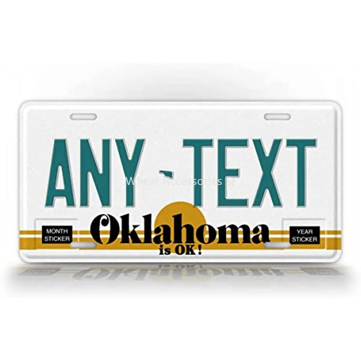 

Custom Text Oklahoma 1983-1988 License Plate Personalized Vintage OK Metal Auto Tag-Wall Decoration Metal Wall Sign