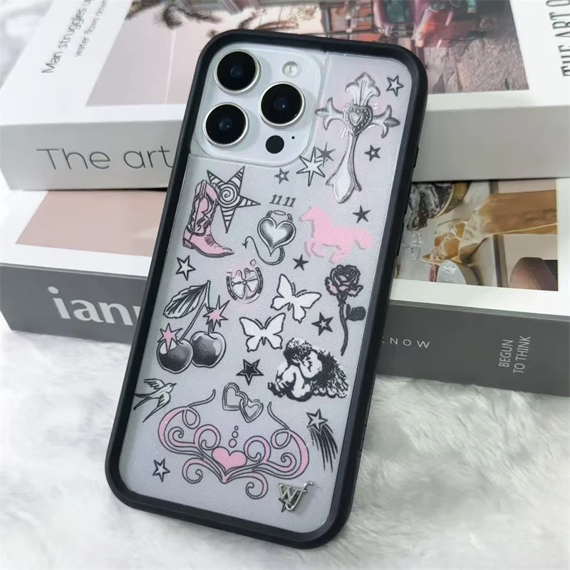 Фото Чехол для телефона Wildflower ins Nessa Barrett для iPhone 16 15 14 13 12 11 17 Pro Max Plus с дизайном «Метеор, Звездное сияние, Звездная пыль» ﻿ ﻿ ﻿ ﻿ ﻿ ﻿ ﻿ ﻿ ﻿ №4