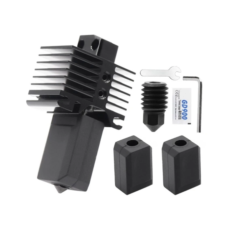 

896F для Bambu Lab X1/P1P, обновленный съемный комплект Hotend, высокотемпературная 3D-печатающая головка ℃, износостойкая