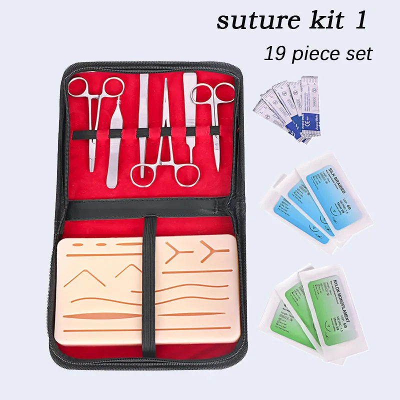 Набор хирургических инструментов для обучения швам