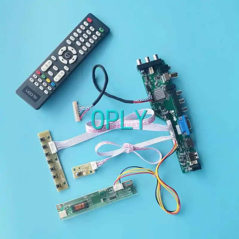 

DVB 3663 Digital Controller Board Fit LP154W01-TLD2/TLE3/TLF1 30Pin LVDS 1280*800 1-CCFL 15.4" USB VGA AV RF HDMI-Compatible Kit