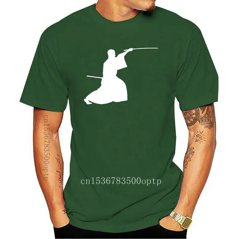 

Camiseta de manga corta para hombre, ropa informal, creativa, japonesa, samurái, a la moda, ajustada, de algodón, 2021