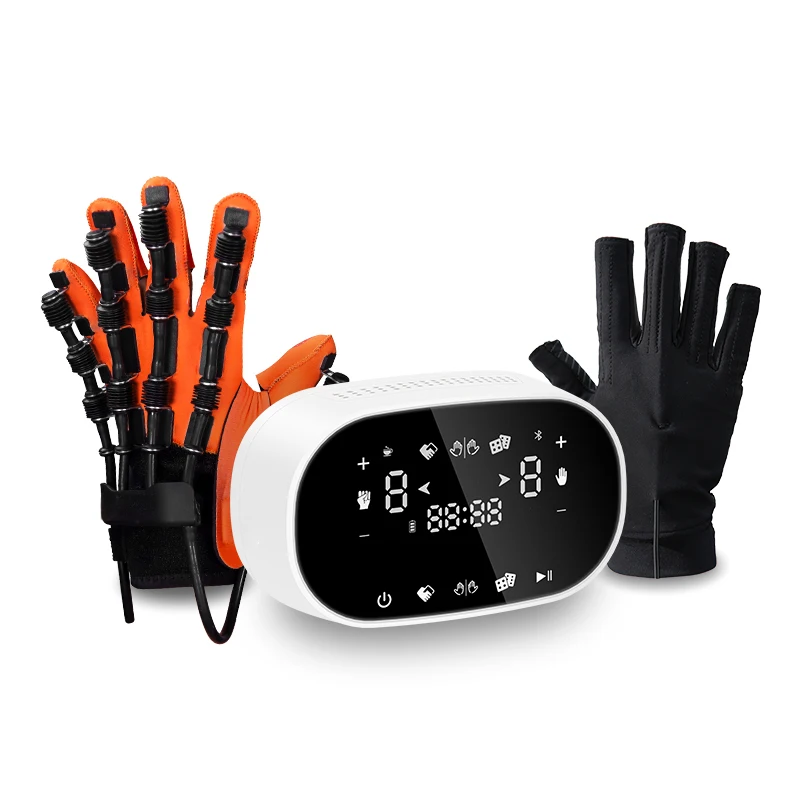 

Newest Muscle Stimulation EMS TENS Finger Training hand rehabilitation robotic gloves