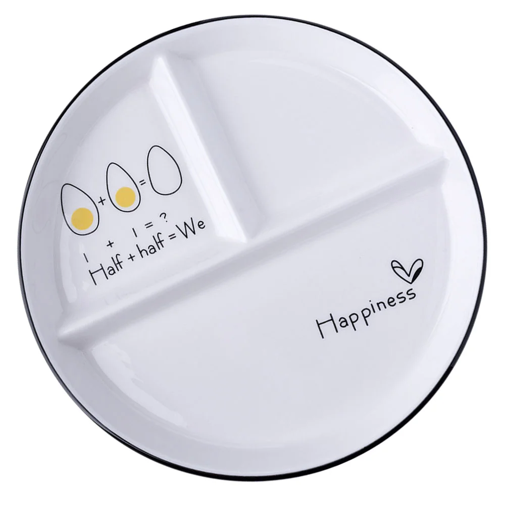 

Divided Plateskids Plate Portion Control Weight Loss Bariatricwhite Ceramic Adults